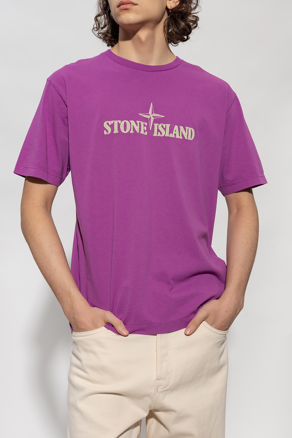 SchaferandweinerShops Tonga - Supreme Miles Davis T-shirt Charm - shirt  Charm with logo Stone Island - Purple T